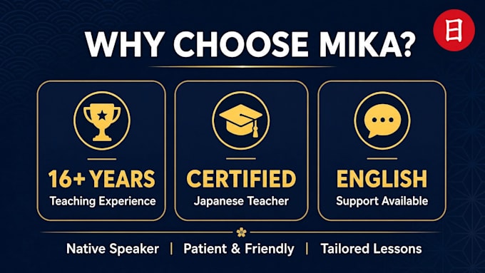 teach japanese language and personalized online lessons