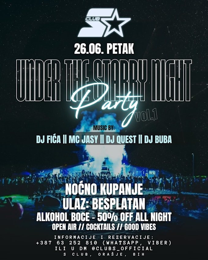 do graphic design for nightclub events