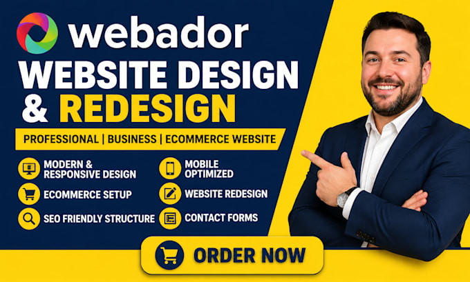 build webador website design redesign professional business ecommerce website