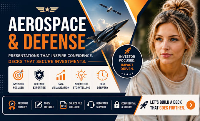 aerospace presentation, defense presentation, aerospace investor deck expert pro