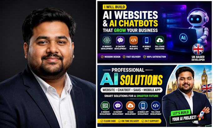do ai website development, chatbot, ai software as full stack web developer