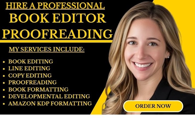 professionally edit, proofread, and format your manuscript