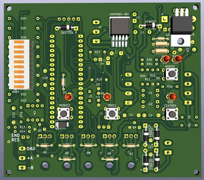 design mechanical keyboard pcb, schematic design, pcb enclosure in easyeda