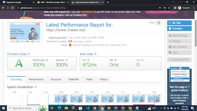 do wordpress website speed optimization for gtmetrix, google page speed insights