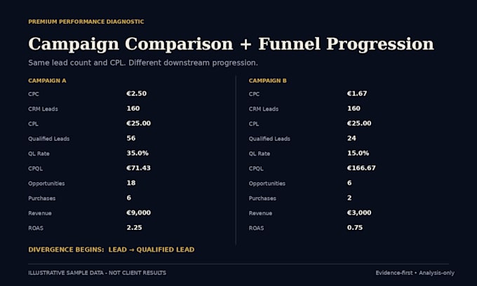 audit your google ads, meta ads, ga4 and funnel performance