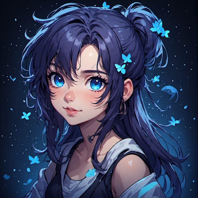 create a custom anime oc character illustration