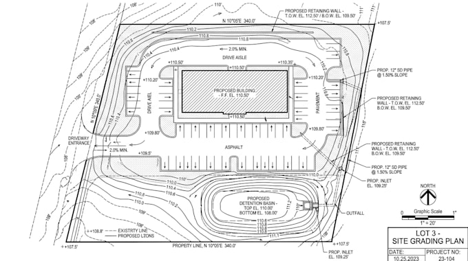design site development grading drainage and erosion control plan