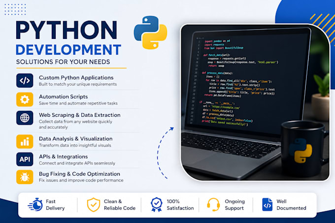 develop python applications or scripts for your needs