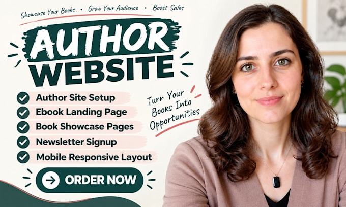 author website, ebook website, ebook landing page, book author website