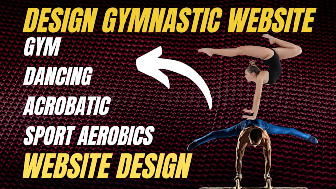 design dancing website gymnastic website gym website, rhythmic acrobatic website