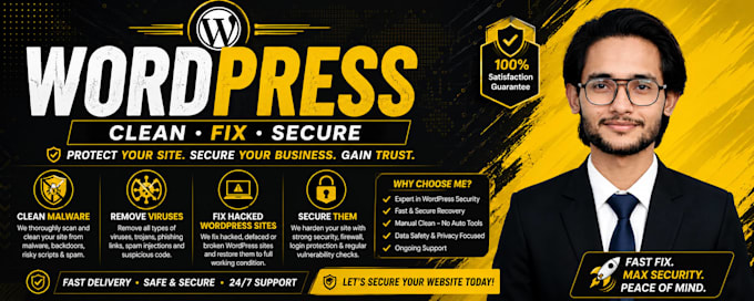 clean malware, remove viruses, fix hacked wordpress sites, and secure them