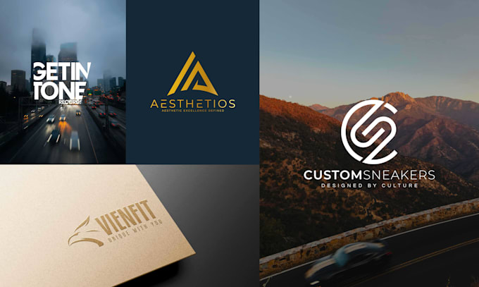 create 3 unique modern minimalist business logo design