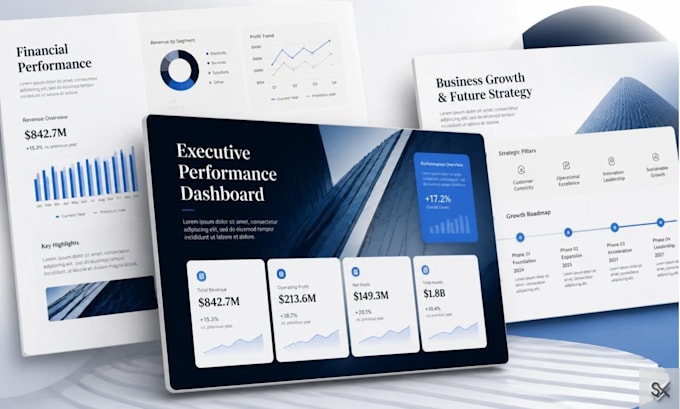 design a company profile, proposal, or annual report presentation