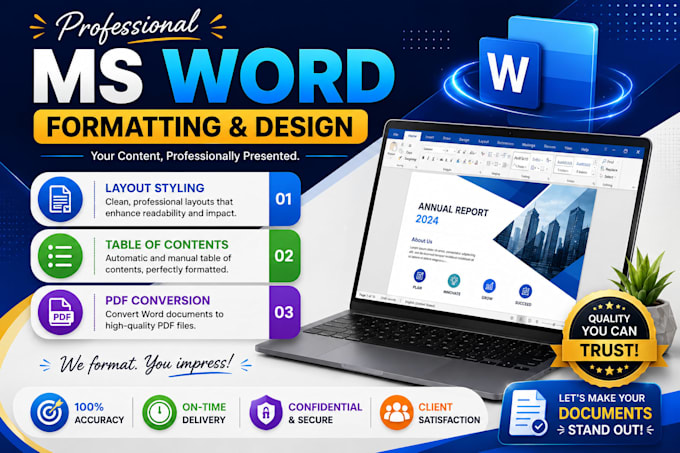 format and design your ms word document