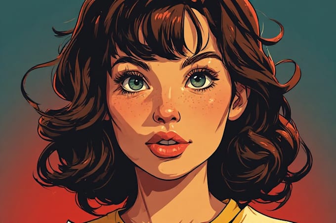 paint amazing vector cartoon portrait art