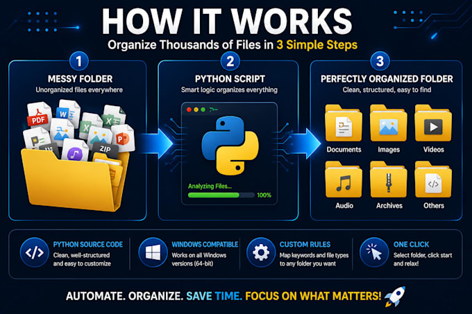 build a custom python script to organize your files