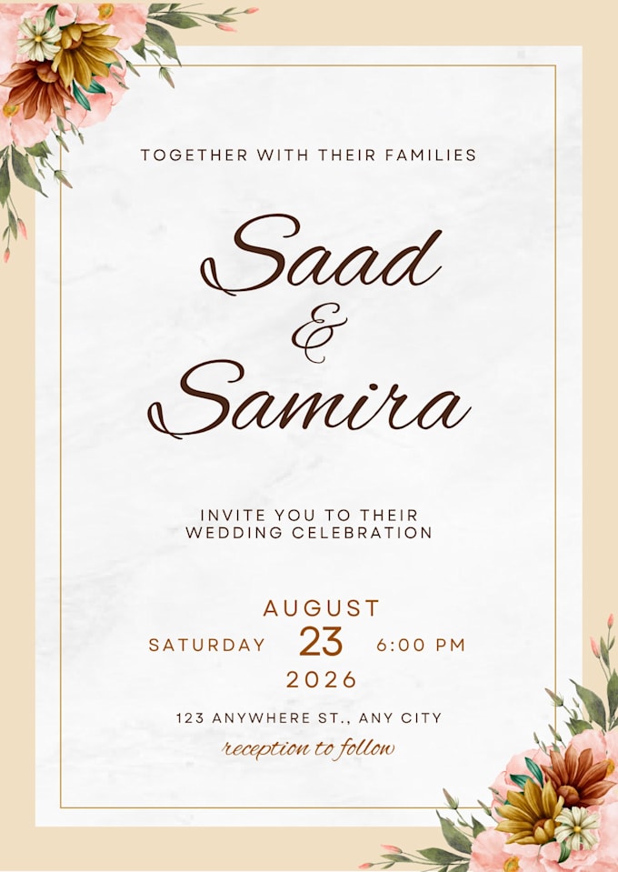create unique invitation, party and wedding cards