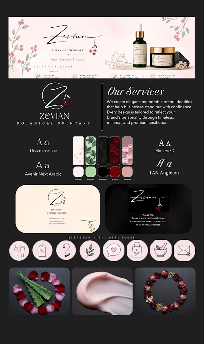 create a premium brand identity and packaging design