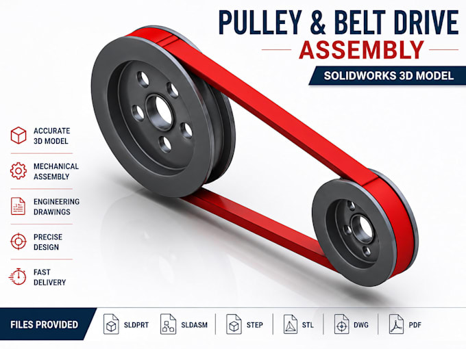 create professional solidworks 3d cad models, parts and mechanical assembly