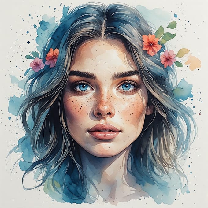 illustrate anything in watercolor style