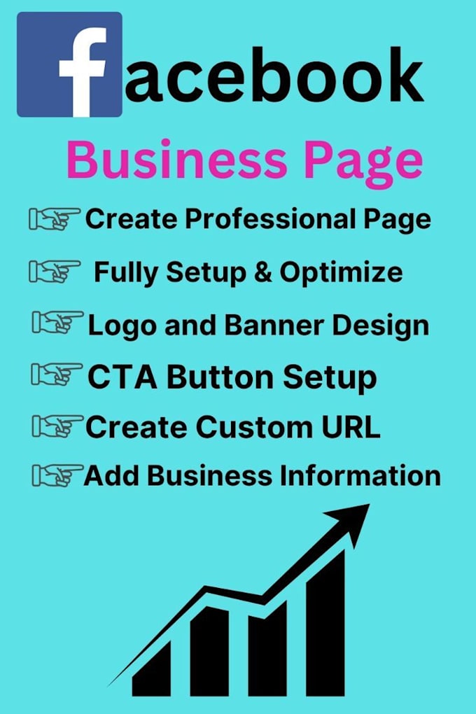 create professional facebook page setup with logo and cover