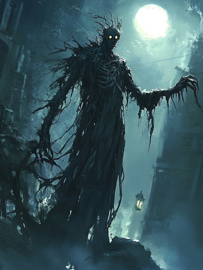 do horror character art and horror character