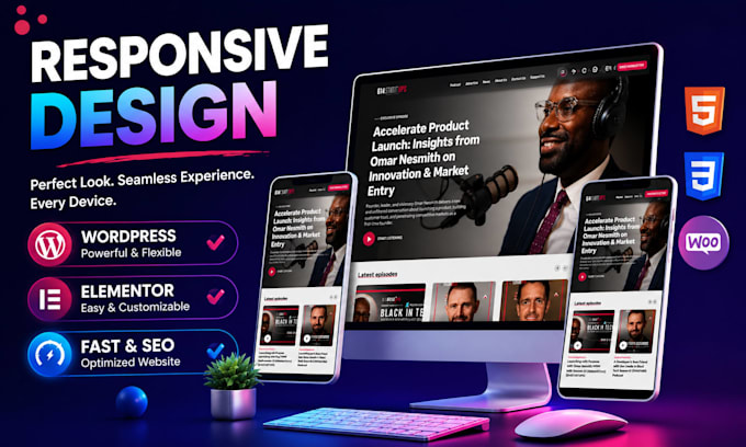 design professional wordpress website, landing page, blog website or nft site