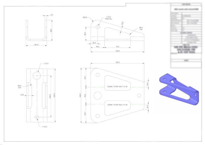 do sheet metal design and flat pattern for manufacturing