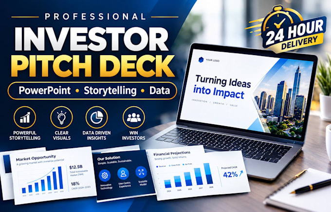 create an animated powerpoint presentation and pitch deck
