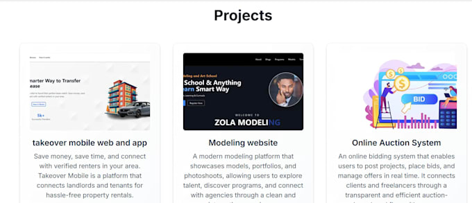 build a modern website, web app, mobile application