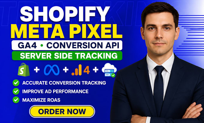 shopify meta pixel, ga4, conversion API, server tracking
