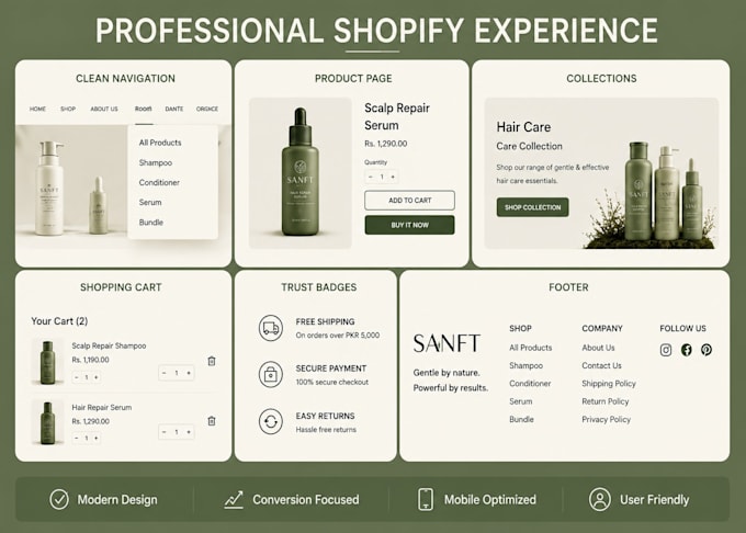 build a professional shopify store