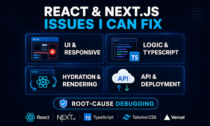 fix react and nextjs bugs, errors, and performance issues