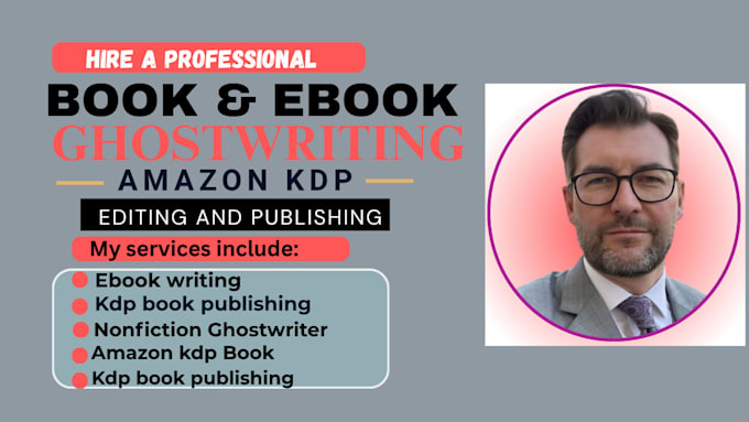 be your fiction and nonfiction ghostwriter for ebook writing