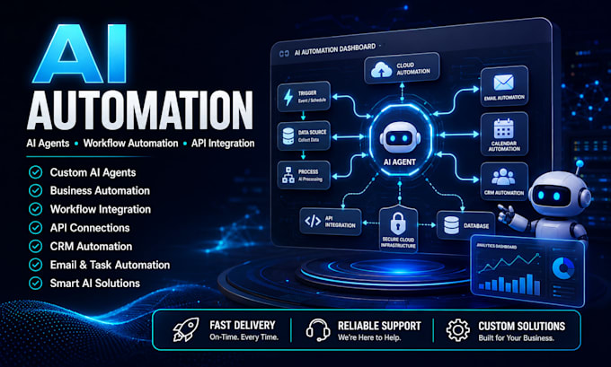 build ai automation workflows, ai agents, chatbots, and virtual assistant