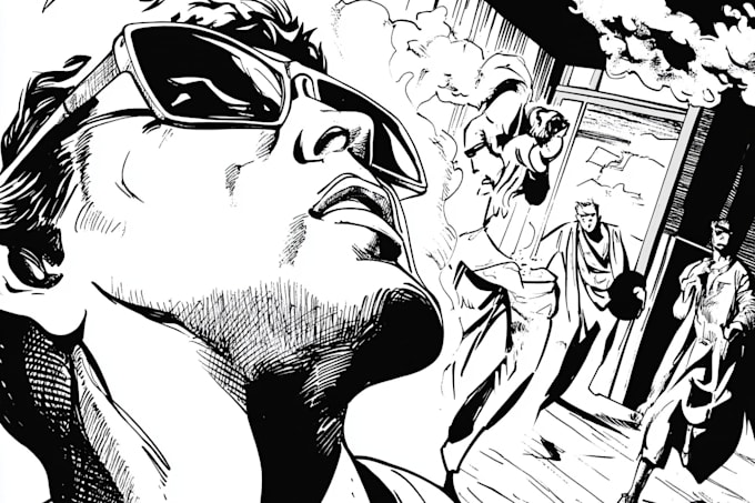 comic book, comic illustration, comic graphic novel