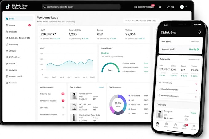 launch your tiktok shop, provide setup, maintenance, launch tiktok shop setup