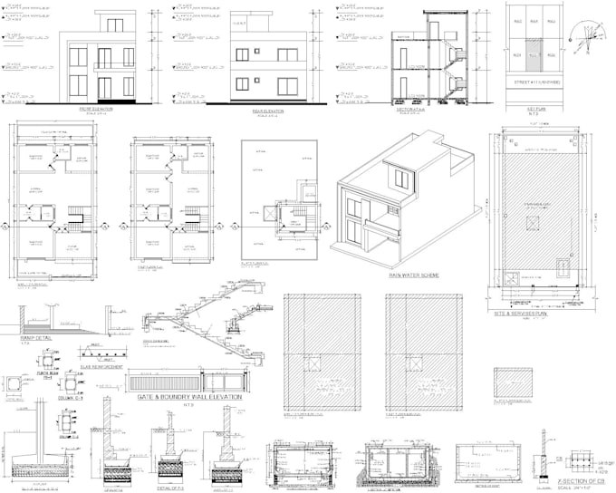 create autocad plan views and 3d revit models