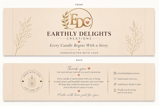 design product labels and packaging sleeves