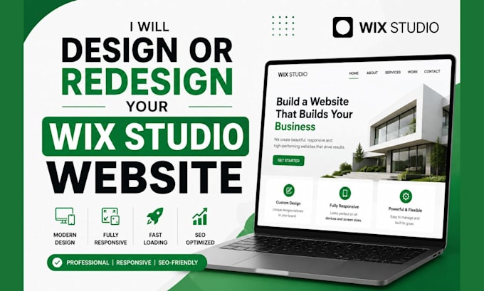 design or redesign your wix studio website, wix site, wix editor to wix studio