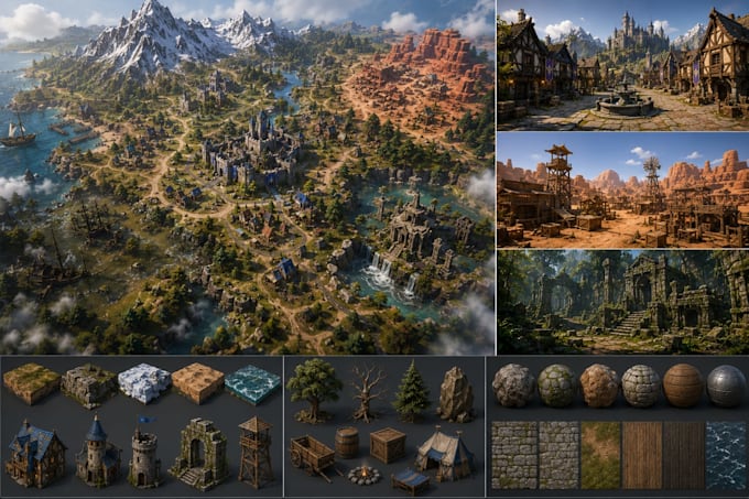 design a custom game map for unity, unreal engine, roblox and uefn