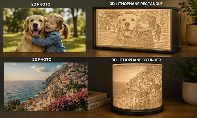 turn your photo into a stunning custom 3d printed lithophane