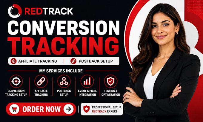 set up redtrack conversion tracking, affiliate tracking and postback
