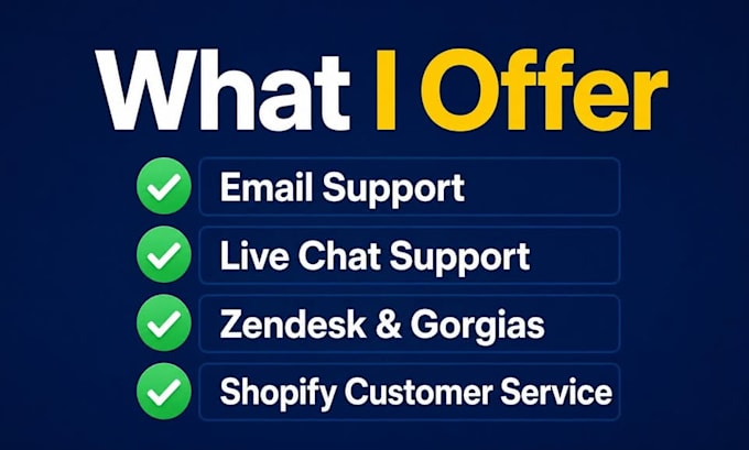 provide customer support service