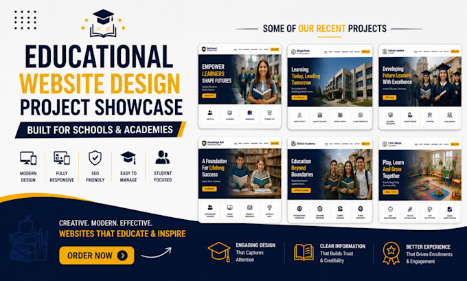 design a professional educational wordpress website