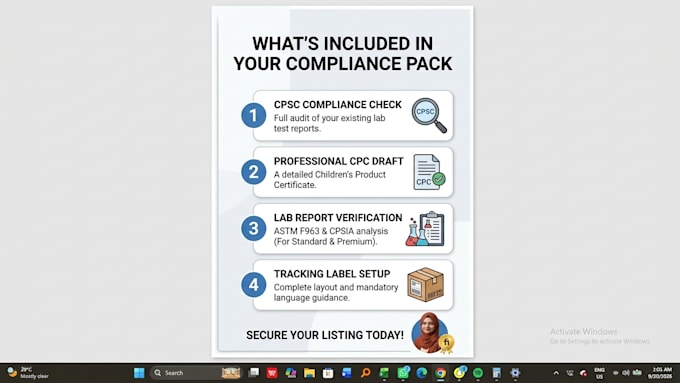 prepare children product safety compliance documentation