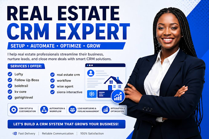 setup boldtrail crm kvcore website follow up boss gohighlevel wise agent