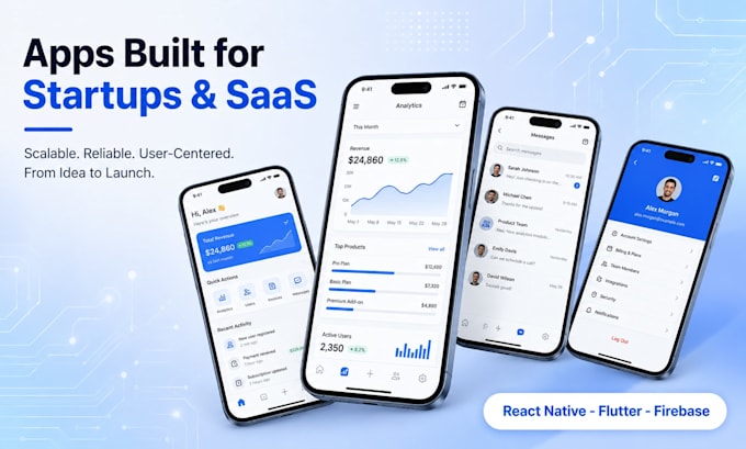 develop and fix react native ios android apps and bugs