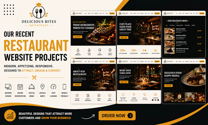 design a professional restaurant wordpress website