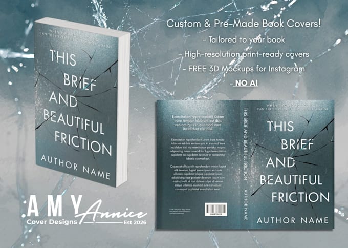design a custom paperback full wrap book cover